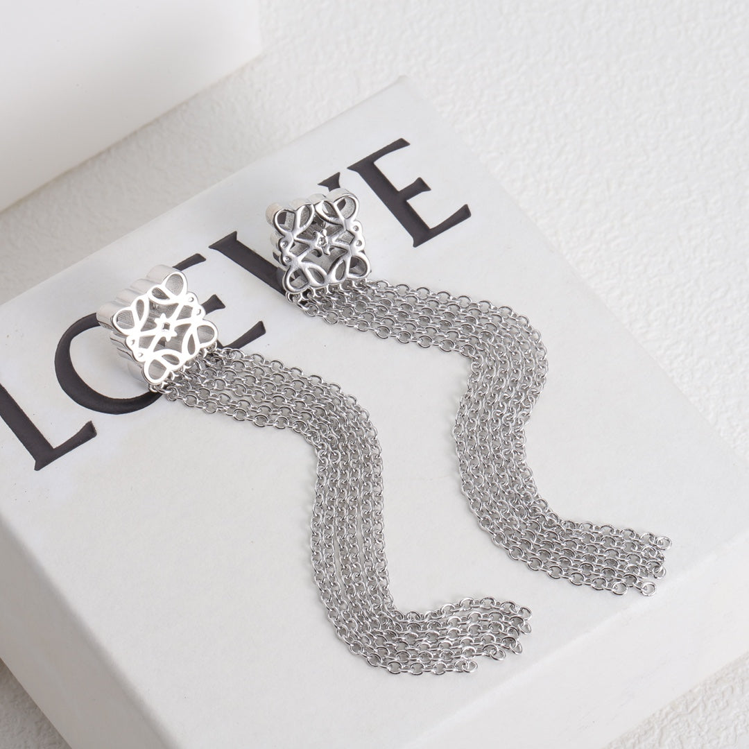 Anagram Fringe Earrings