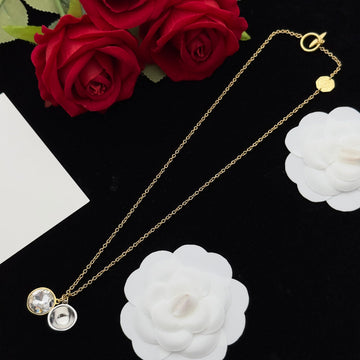 Anagram Ball Diamond Gold Necklace