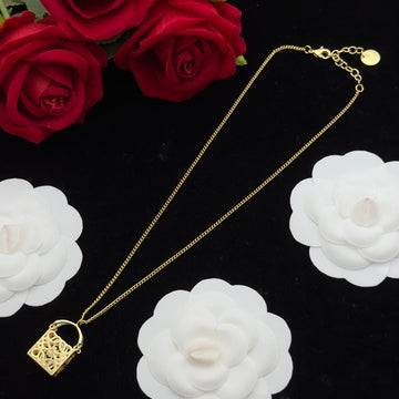 Anagram Bag Gold Necklace