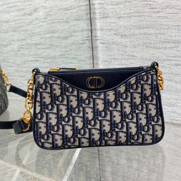 CD Hobo Avenue 21CM Blue Oblique Embroidery