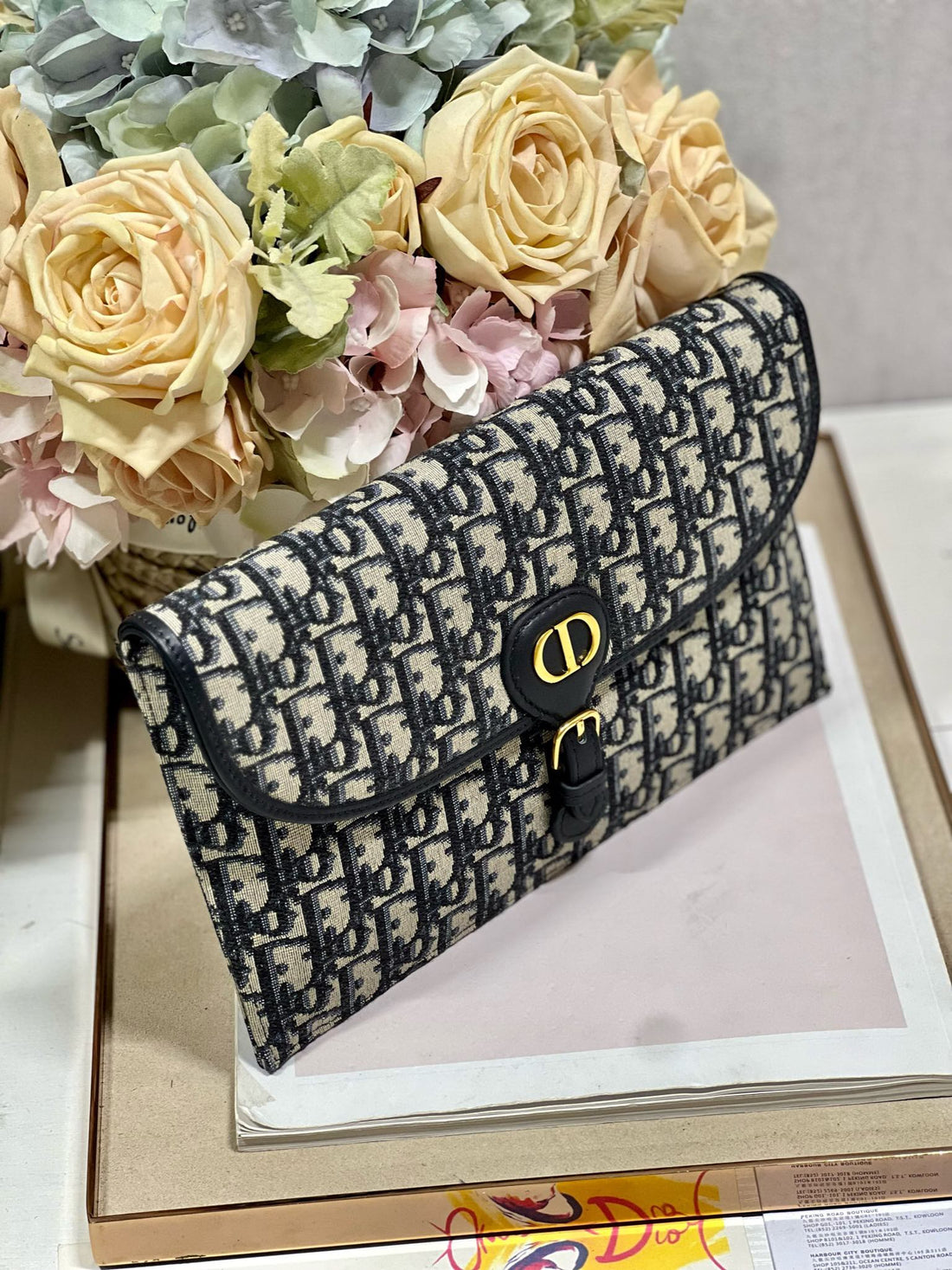 CD Bobby 27CM Blue Oblique Embroidery