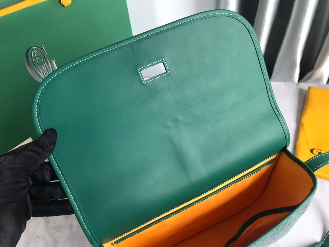 Belvedere Mm Bag 28CM Green Canvas