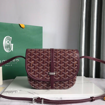 Belvedere Pm Bag 21CM Burgundy Canvas