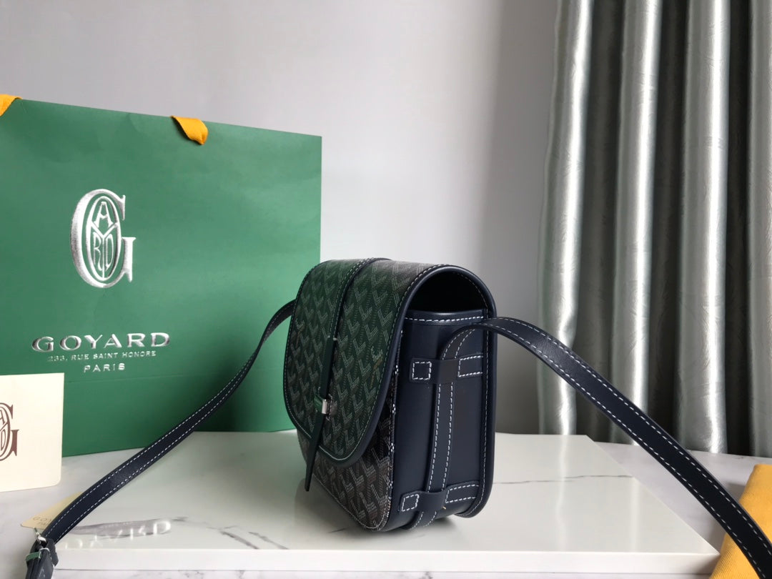 Belvedere Pm Bag 21CM Navy Blue Canvas
