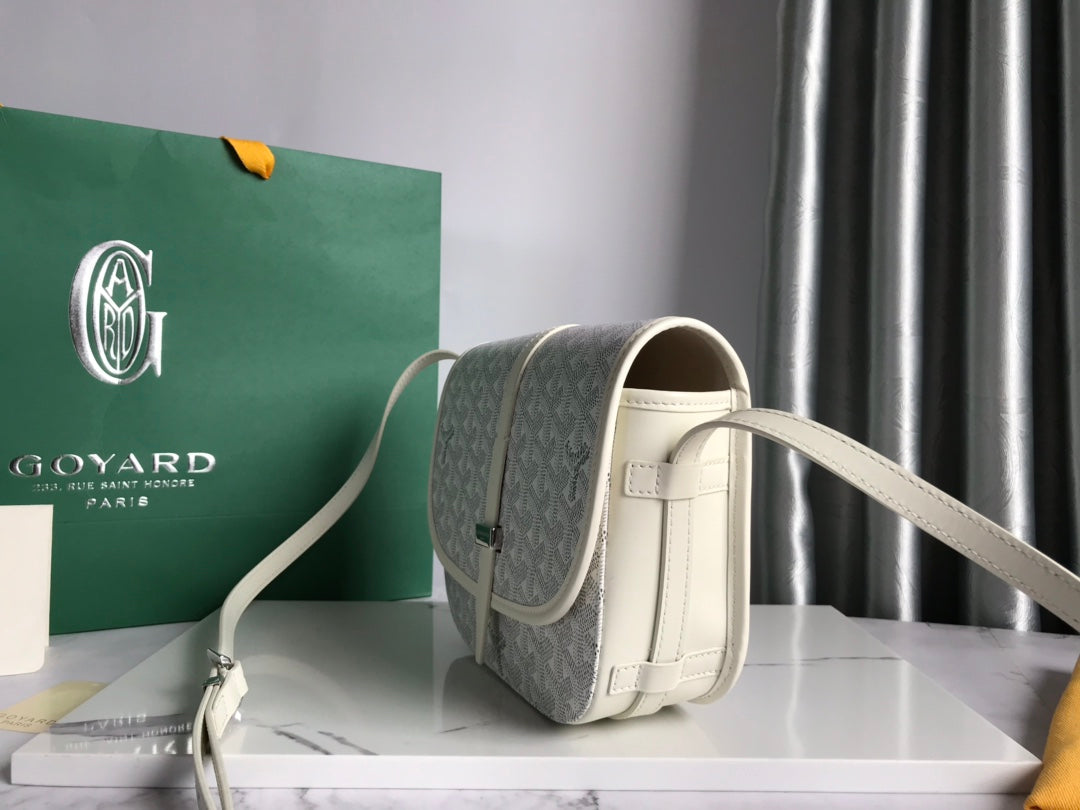 Belvedere Pm Bag 21CM White Canvas