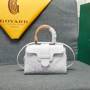 Saigon Souple Mini Bag White Canvas