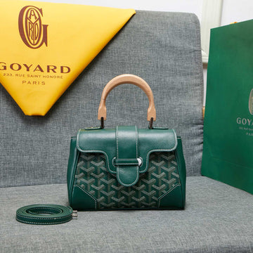 Saigon Souple Mini Bag Green Canvas