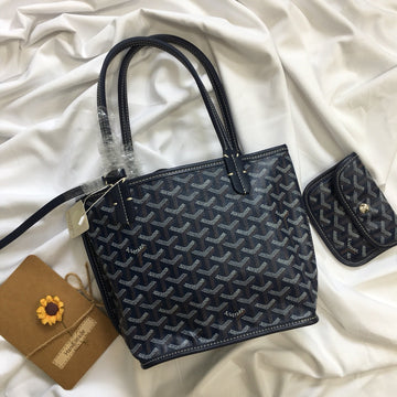 Mini Hobo Boheme 38CM Navy Blue Canvas
