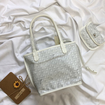 Mini Hobo Boheme 38CM White Canvas