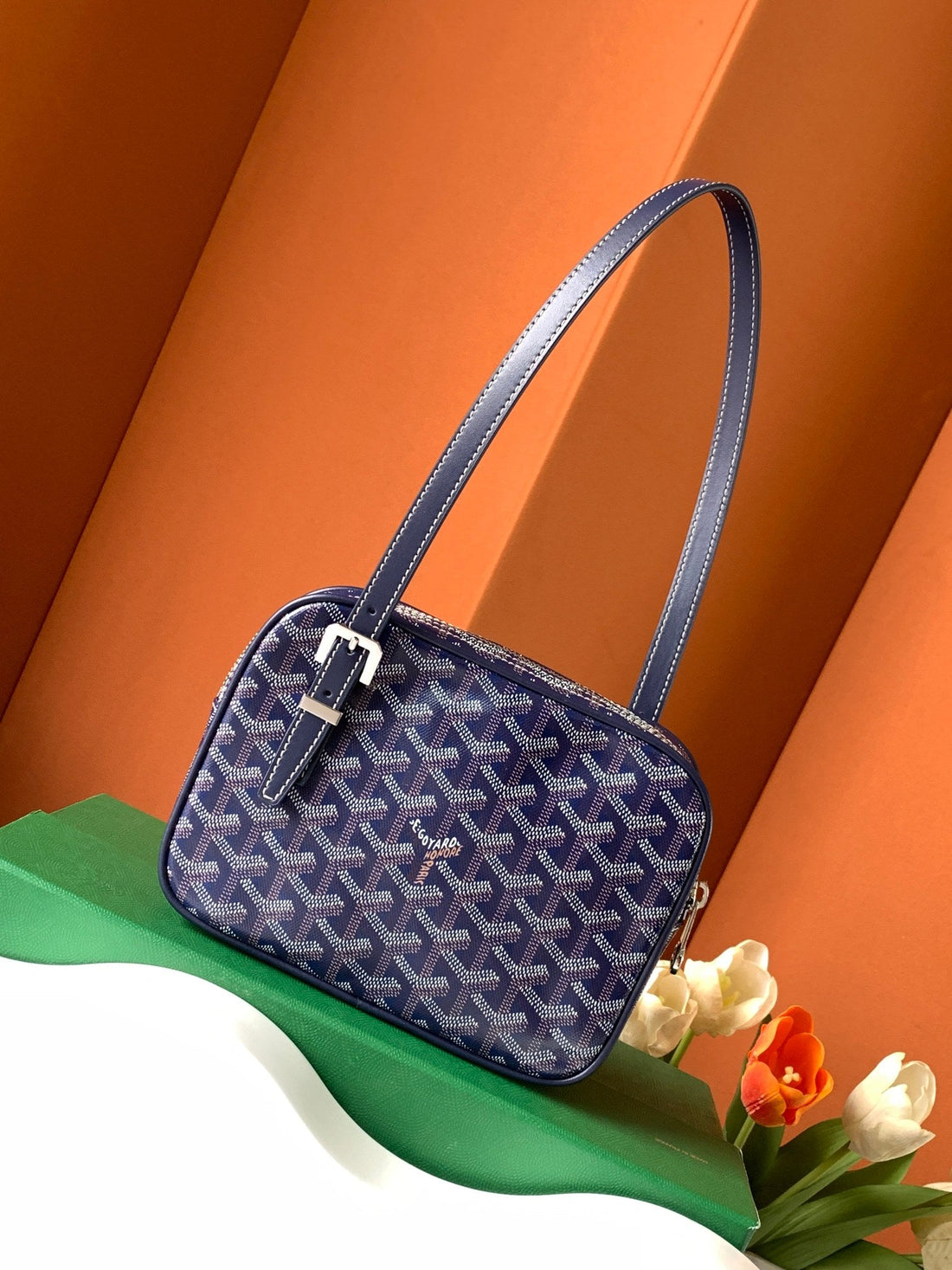 Goya Second-Hand Toast Bag 21CM Navy Blue Canvas