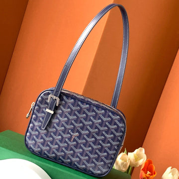 Goya Second-Hand Toast Bag 21CM Navy Blue Canvas