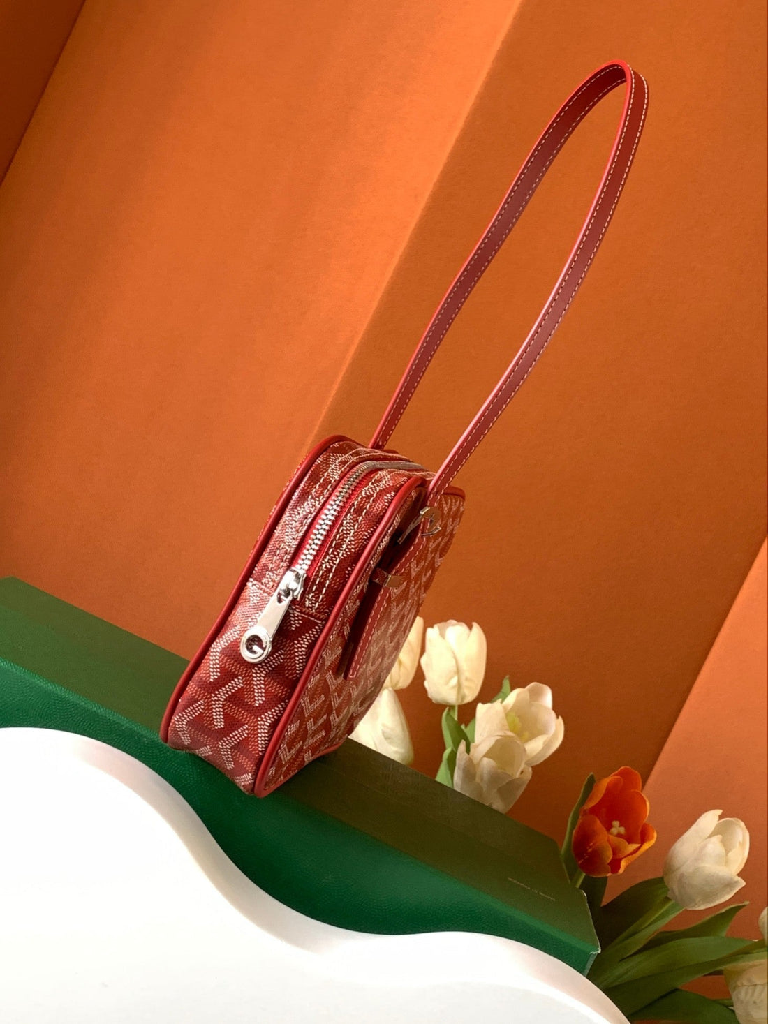 Goya Second-Hand Toast Bag 21CM Red Canvas
