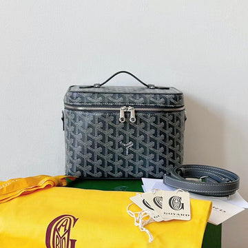 Goya Makeup Box Bag 20CM Grey Canvas