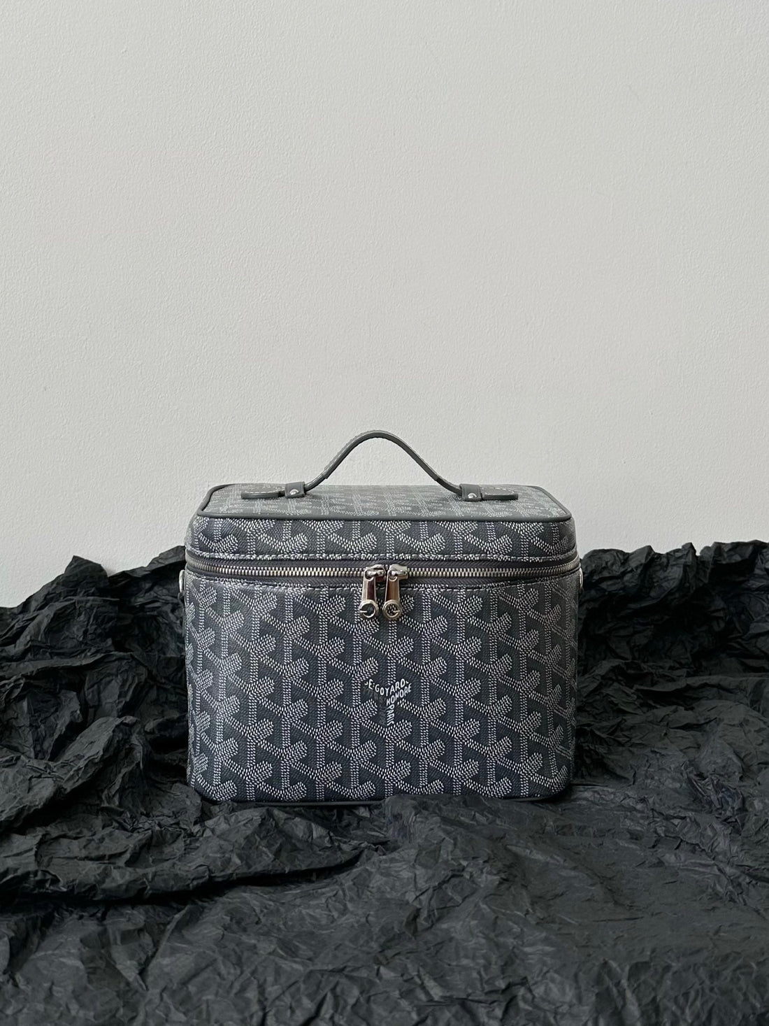 Goya Makeup Box Bag 20CM Grey Canvas