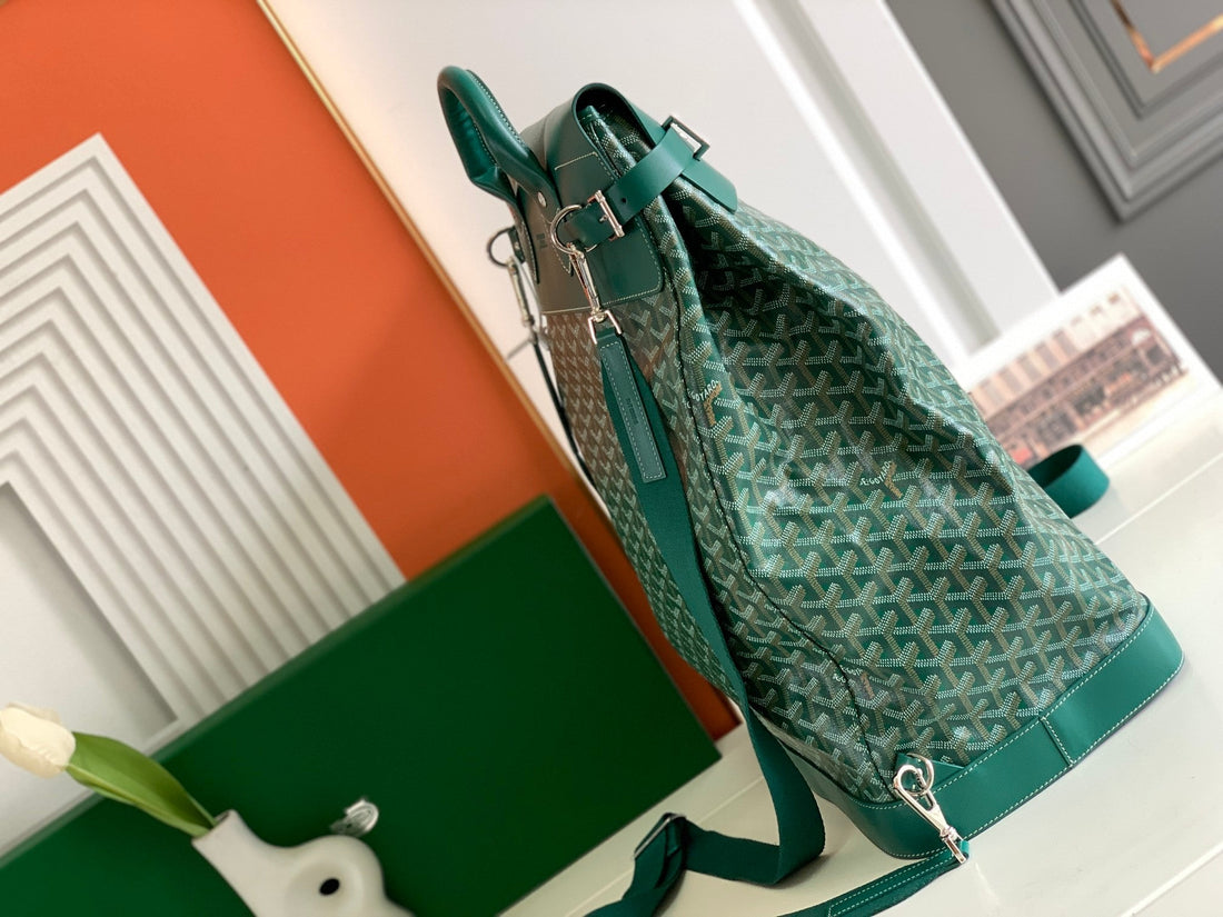 Goya Steamer Pm Bag 48CM Green Canvas