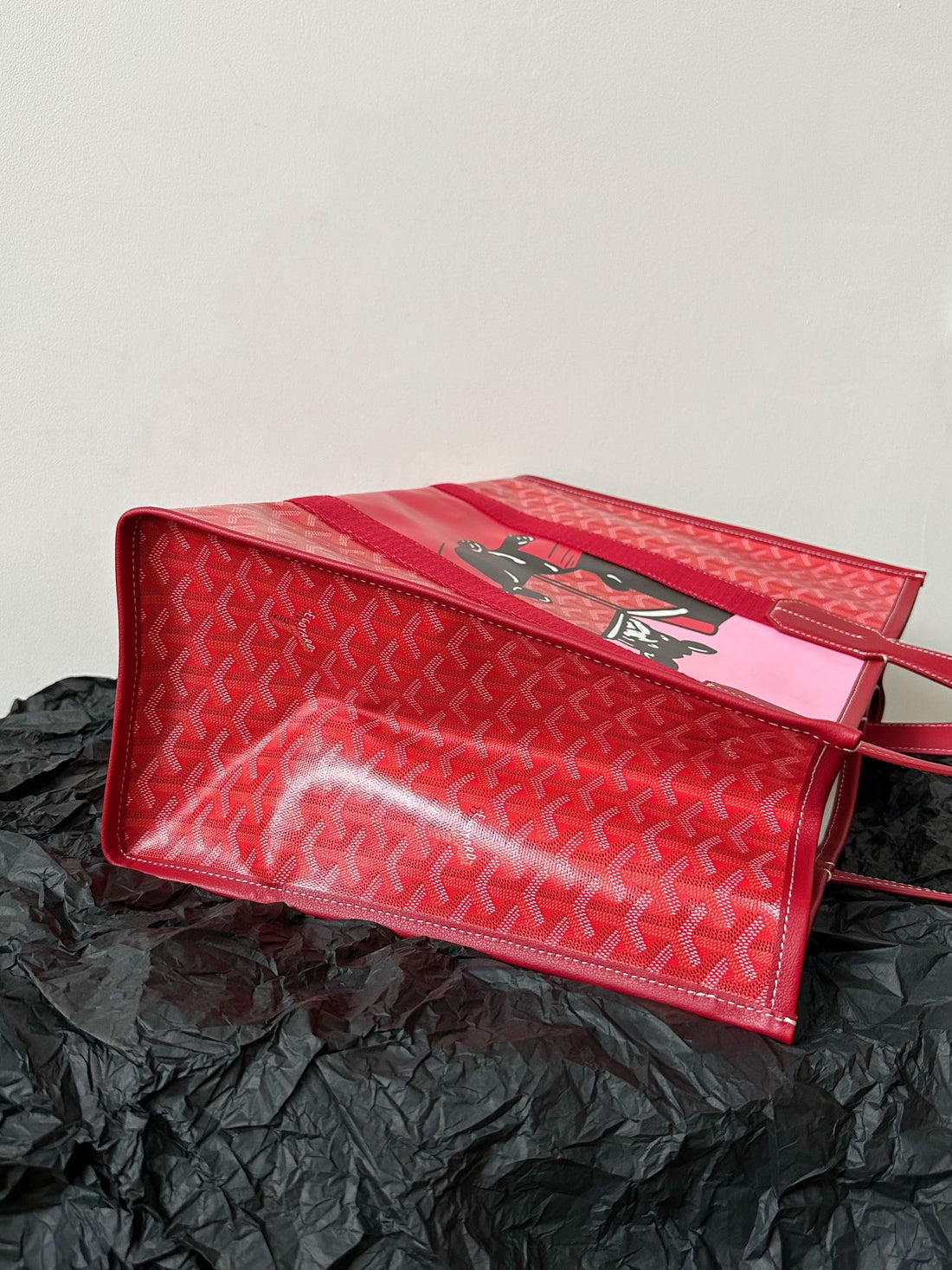 Goya Villette Tote 45CM Red Canvas