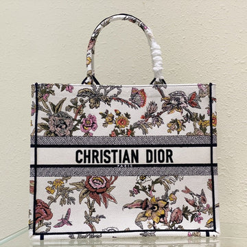 Large CD Book Tote 42CM Jardin Botanique White