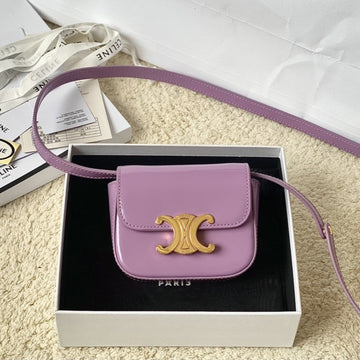 Teen Triomphe 11CM Purple Calfskin