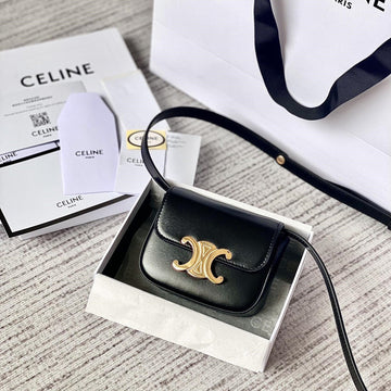 Teen Triomphe 11CM Black Calfskin