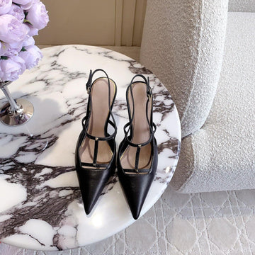 2 Rockstud Slingback 90MM Matte Black
