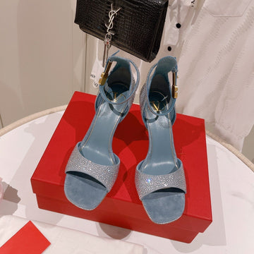 Vlogo Women Summer High Heels 85MM Light Blue