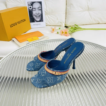 LV Neo Revival 85MM Blue Monogram Calfskin