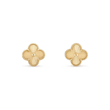 Vintage Clover Earrings Gold